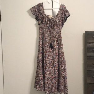 Tory Burch size medium off the shoulder midi dress